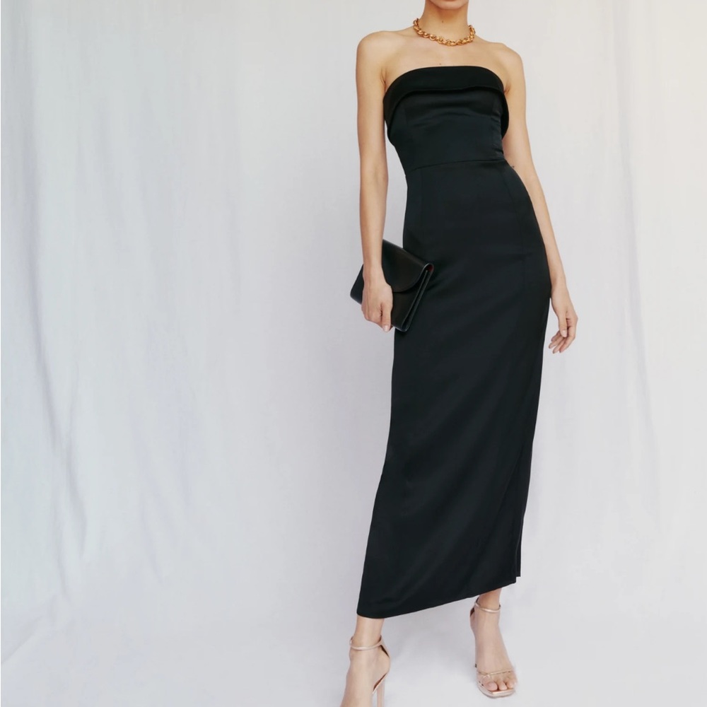 Reformation Joan satin dress